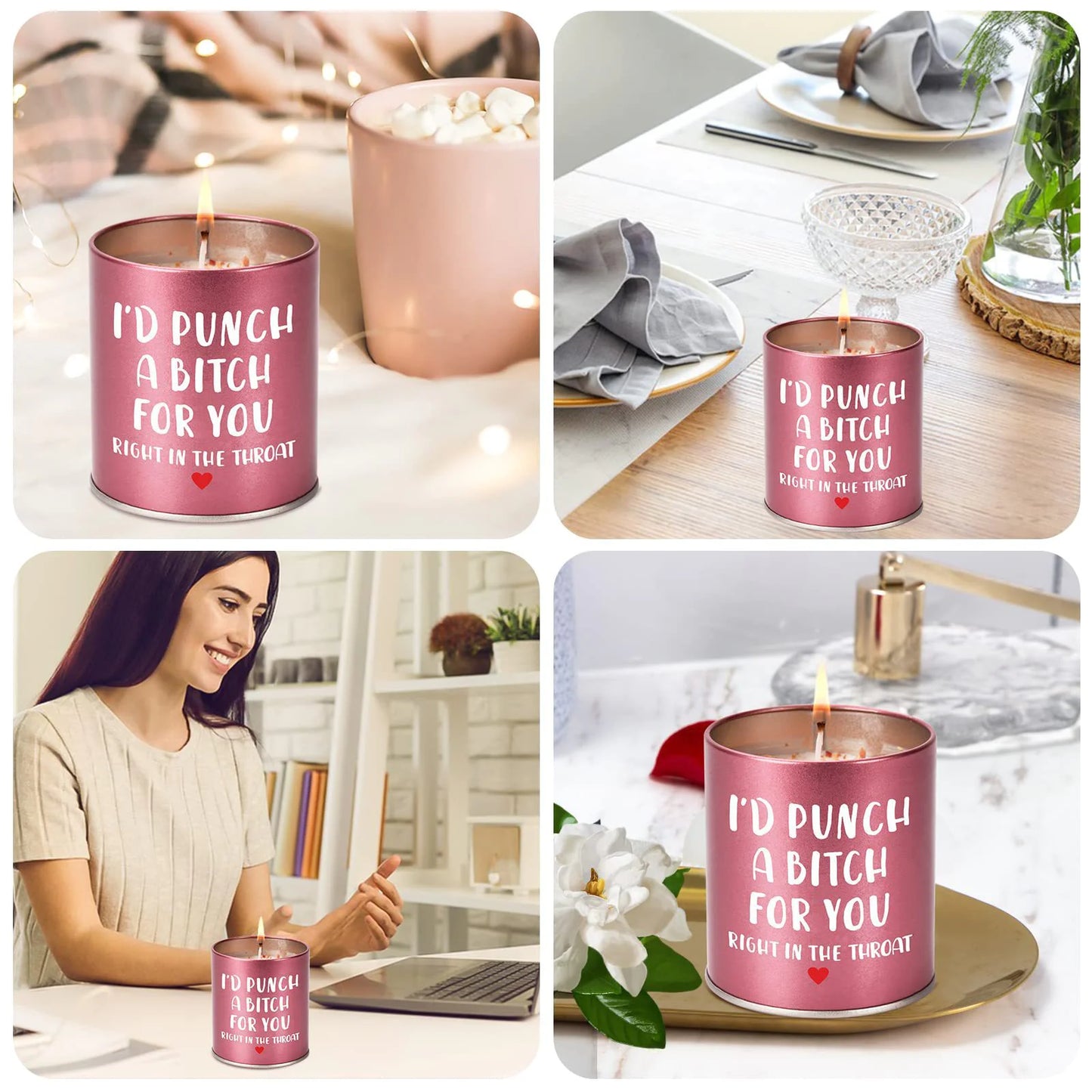 "I'd Punch a Bitch For You" Scented Candle