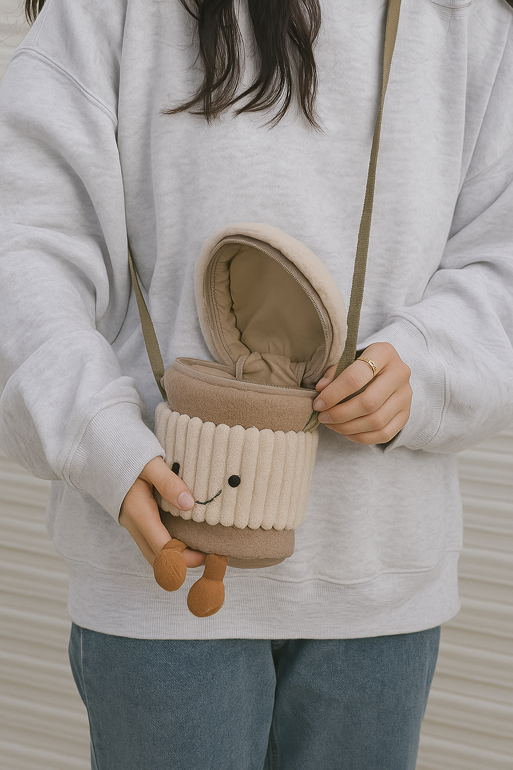 Coffee Cup Crossbody Bag