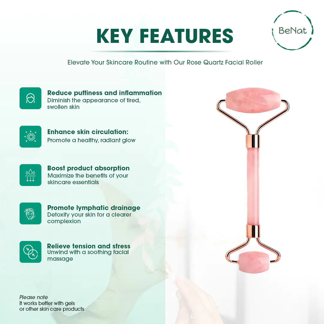 Rose Quartz Facial Roller