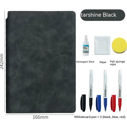 Leather Erasable Whiteboard Notebook