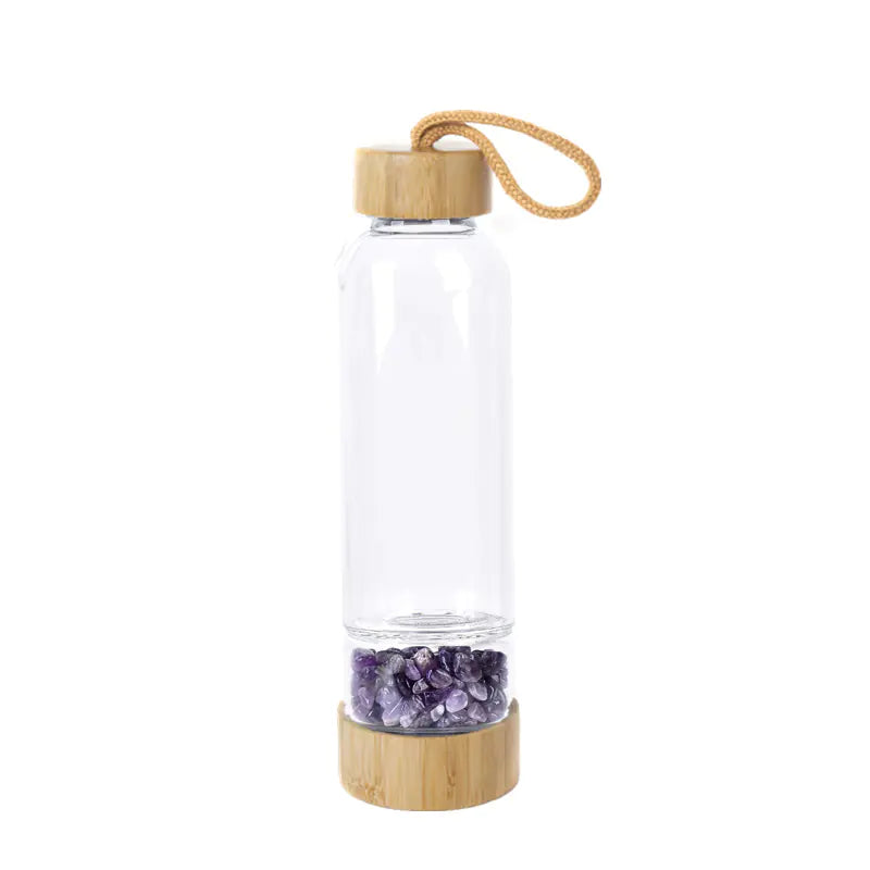 Crystal Quartz Energy Water Bottle