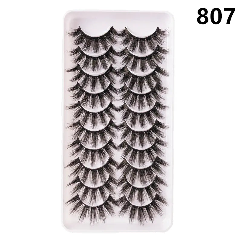 Faux Mink Lash Set – Wispy & Reusable (10 Pairs)