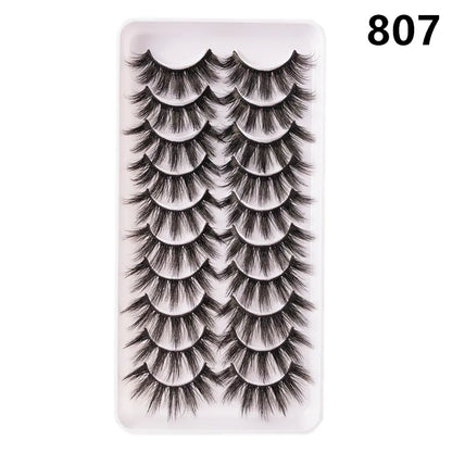 Faux Mink Lash Set – Wispy & Reusable (10 Pairs)