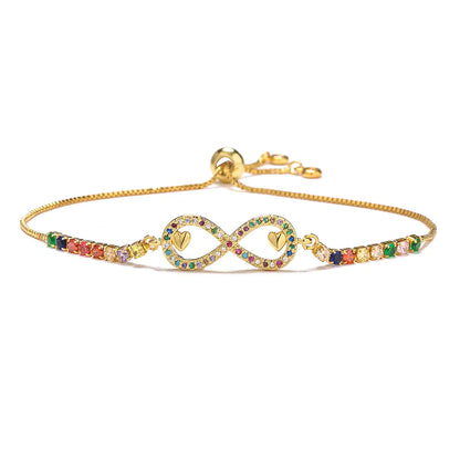 Gold Fatima Hand Charm Bracelet