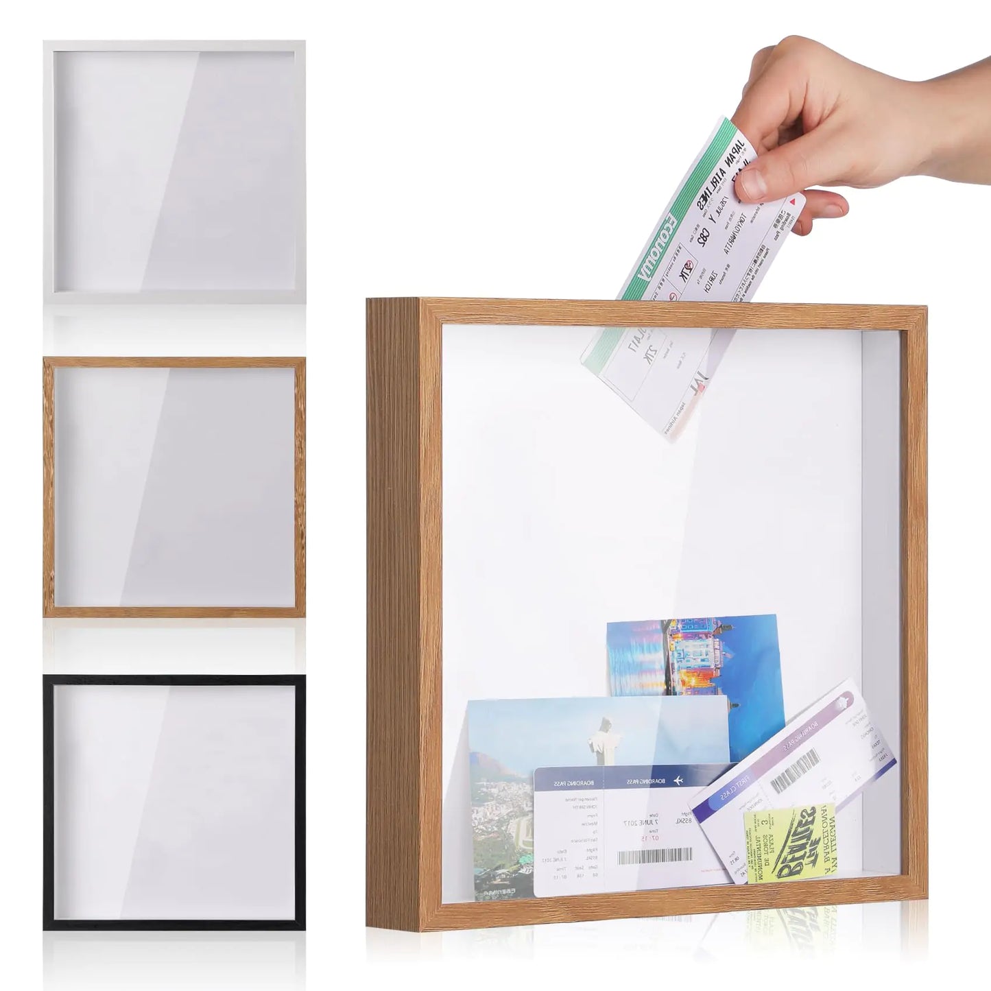 Travel Memory Ticket Shadow Box Frame