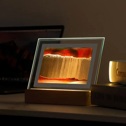 Dream Flow Quicksand Lamp – USB 3D LED Desk Light