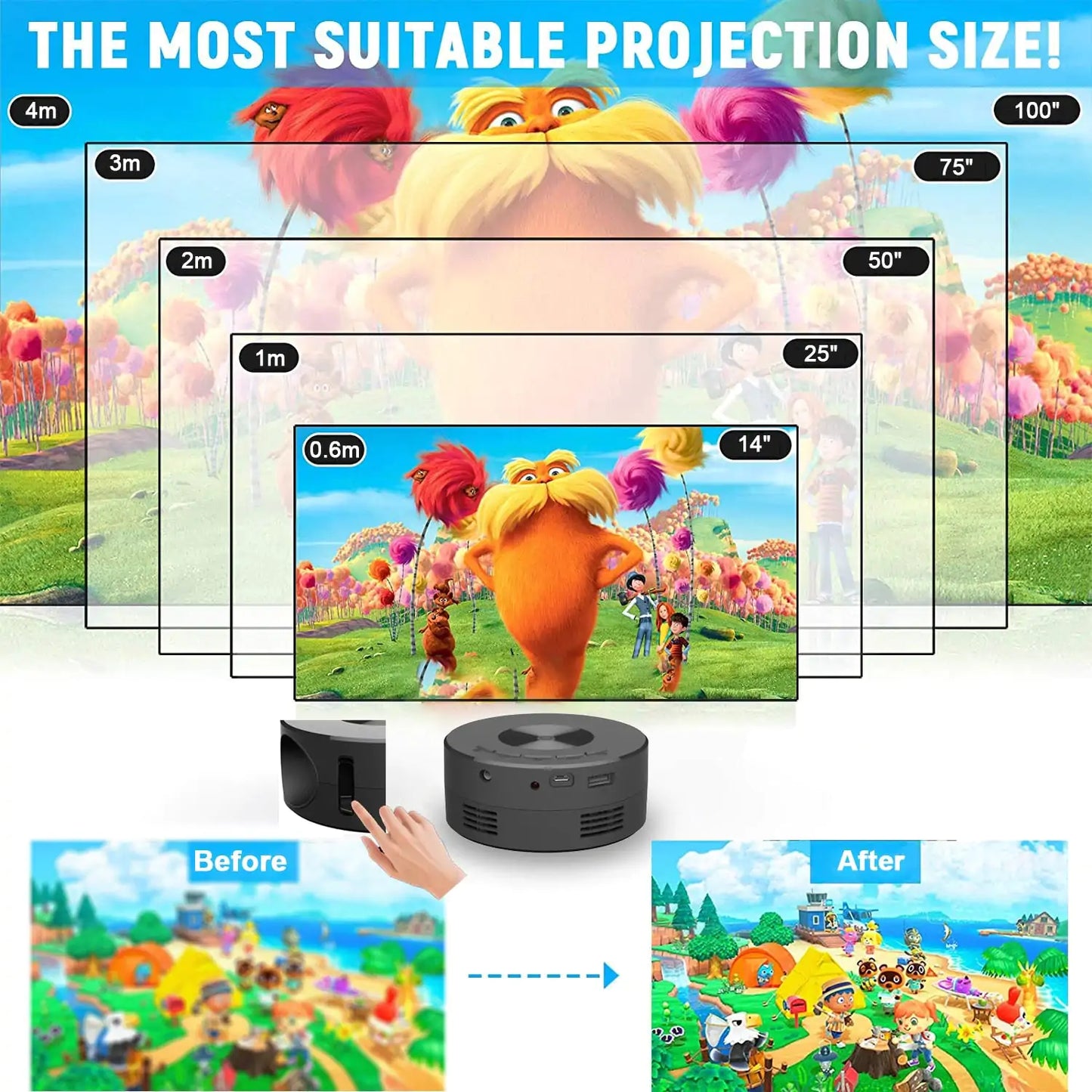 Mini Smartphone Projector
