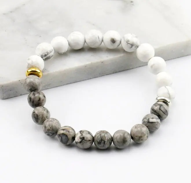 Agate Bead Bracelet