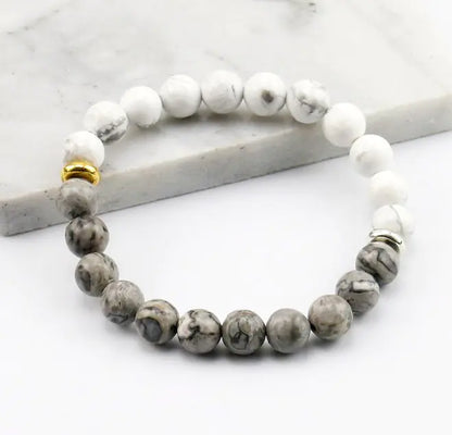 Agate Bead Bracelet