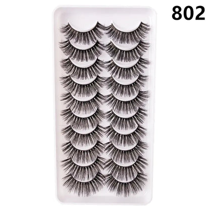 Faux Mink Lash Set – Wispy & Reusable (10 Pairs)