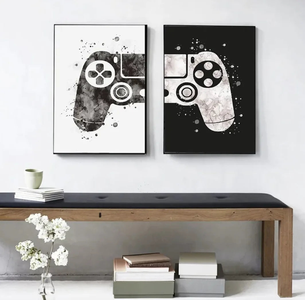 Gamer Controller Canvas Wall Art