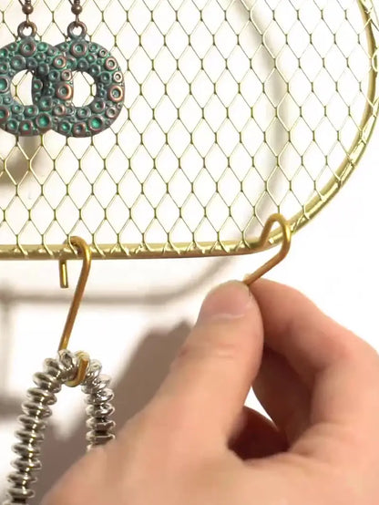 Cloud-Shaped Metal Earring Organizer