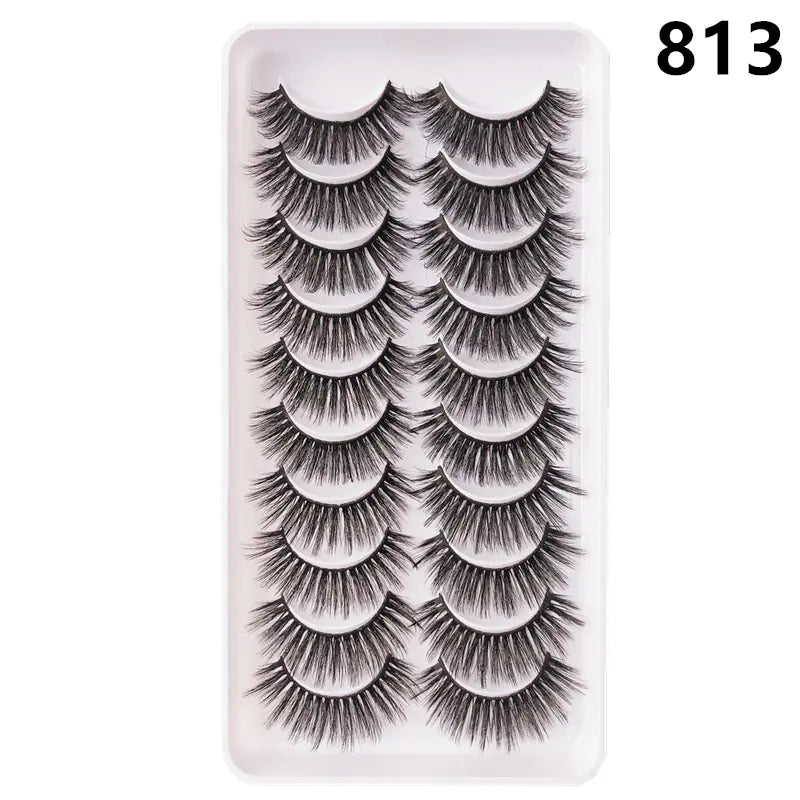 Faux Mink Lash Set – Wispy & Reusable (10 Pairs)