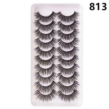 Faux Mink Lash Set – Wispy & Reusable (10 Pairs)