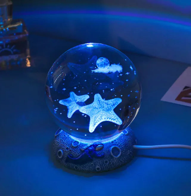 Mystical LED Crystal Ball