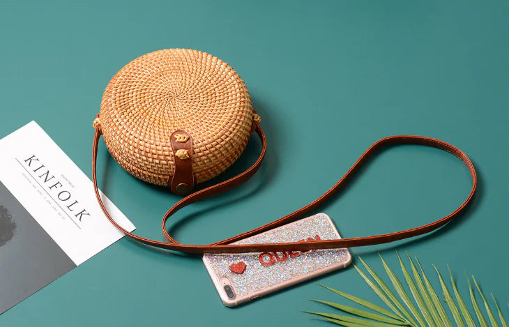 Woven Rattan Mini Bag