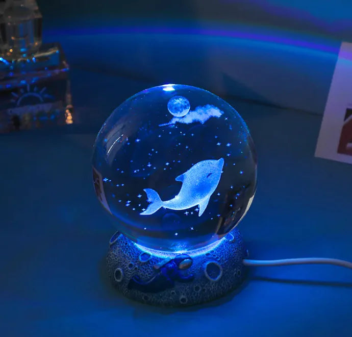 Mystical LED Crystal Ball