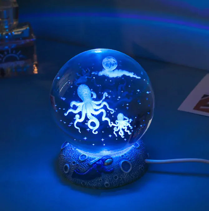 Mystical LED Crystal Ball