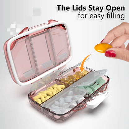 Compact Travel Pill Organizer