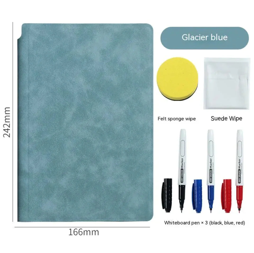 Leather Erasable Whiteboard Notebook