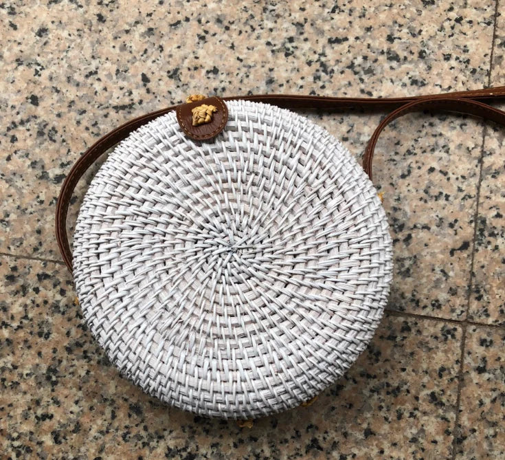 Woven Rattan Mini Bag