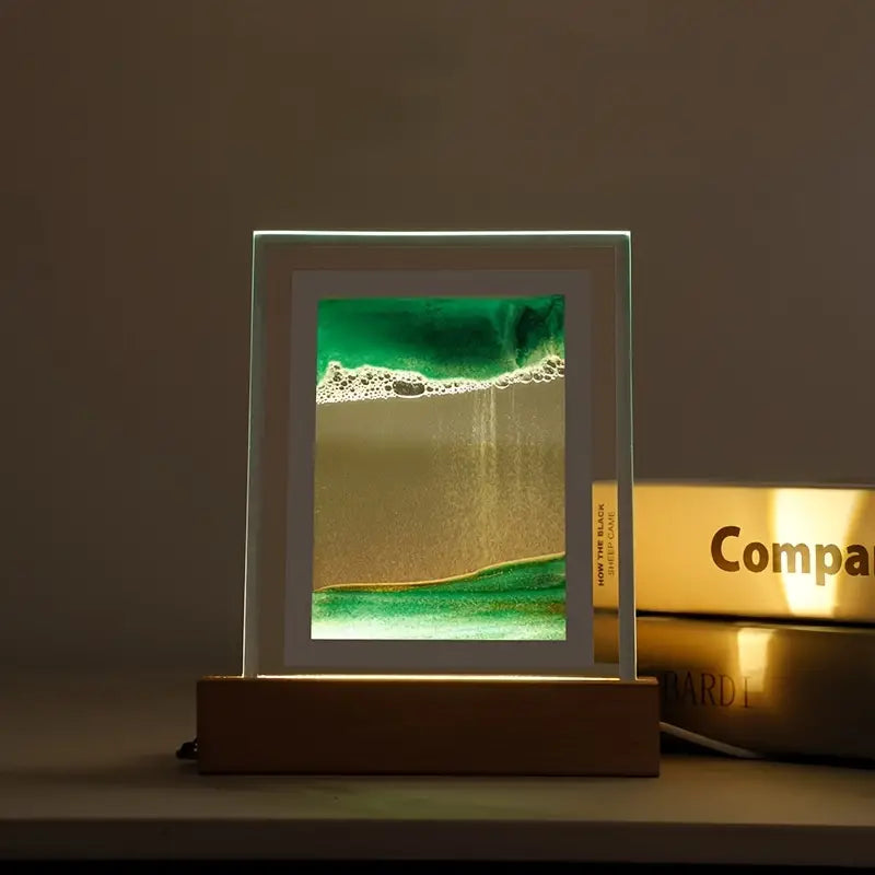 Dream Flow Quicksand Lamp – USB 3D LED Desk Light