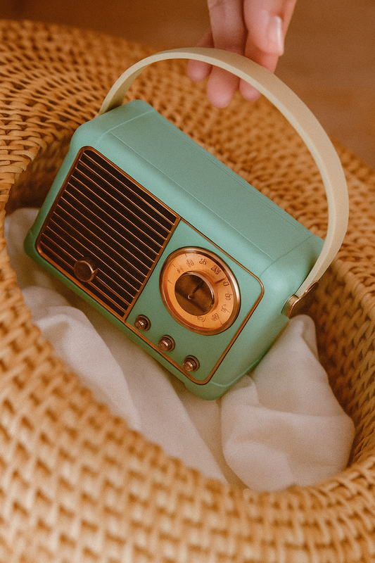 Retro Gold Bluetooth Speaker