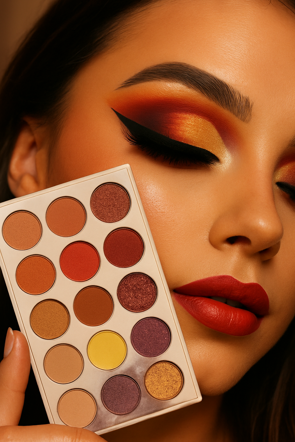 Glitter Eyeshadow Palette (Tropic Heat)