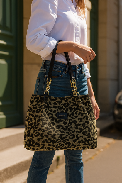 Leopard Print Shoulder Bag