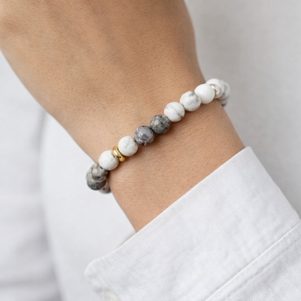 Agate Bead Bracelet
