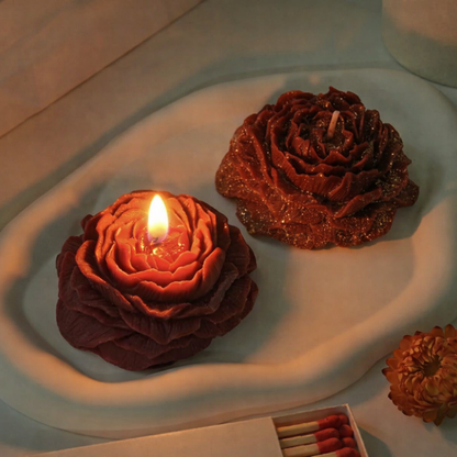 Handmade Peony Rose Candle