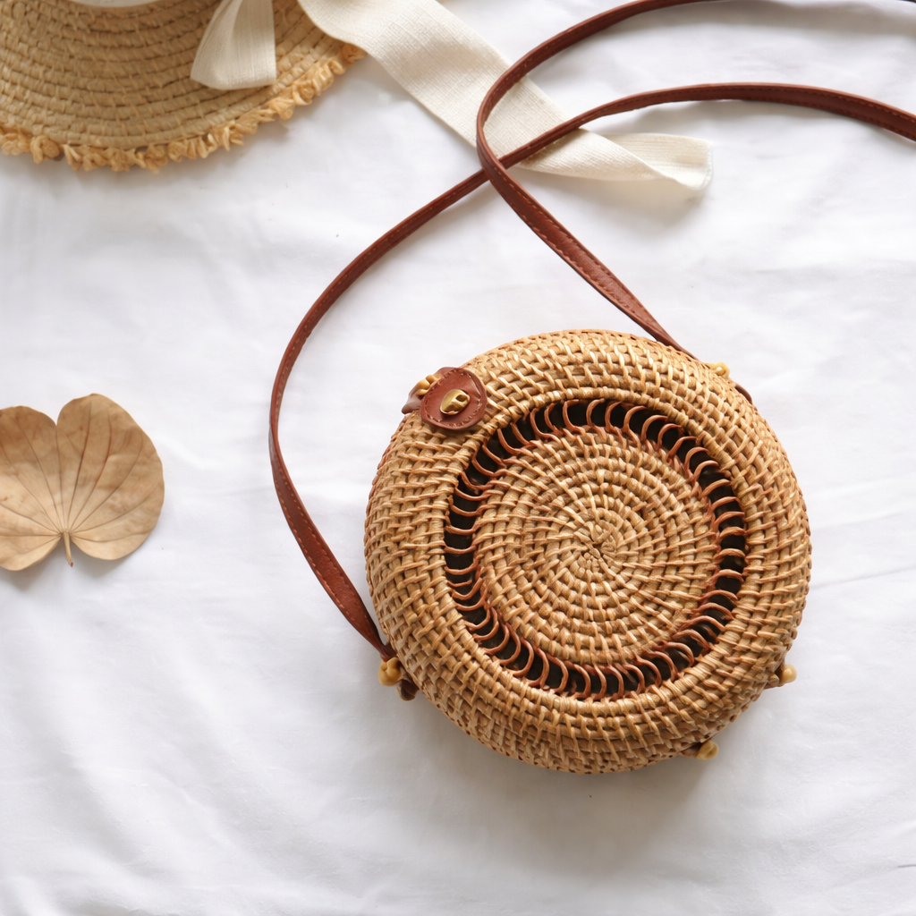Woven Rattan Mini Bag