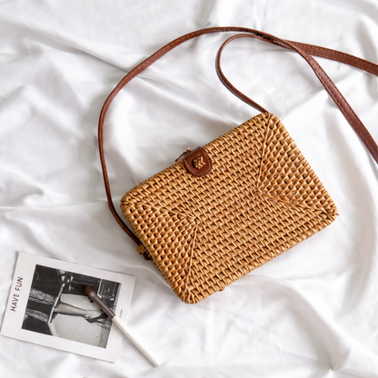 Woven Rattan Mini Bag