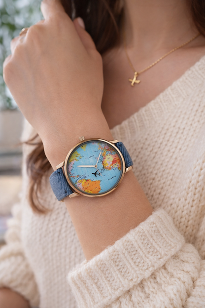 "Travel The World" Unisex Watch