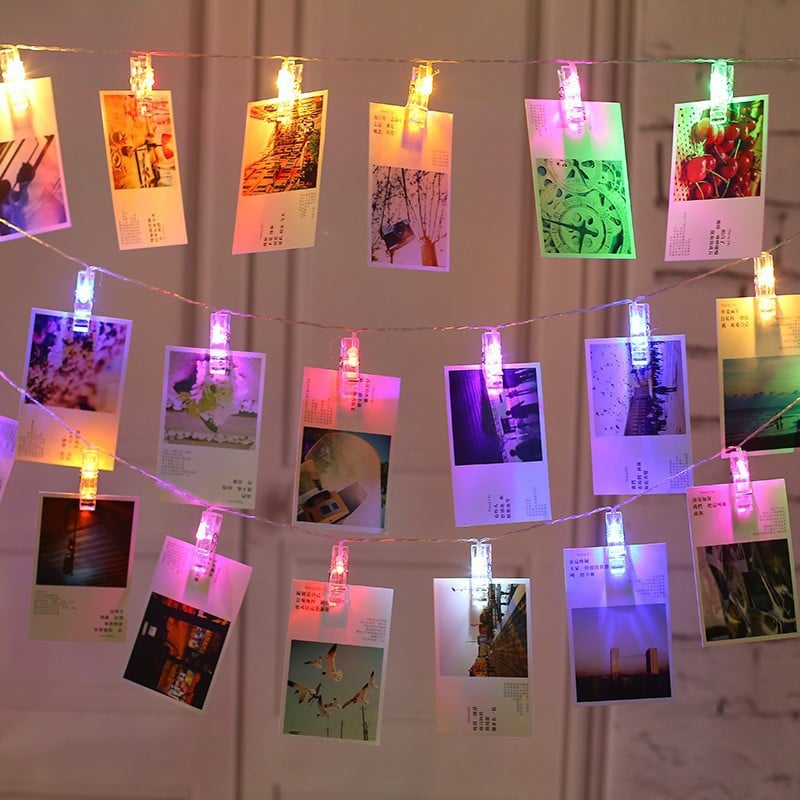 LED Photo Clip String Lights