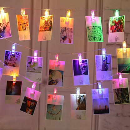 LED Photo Clip String Lights