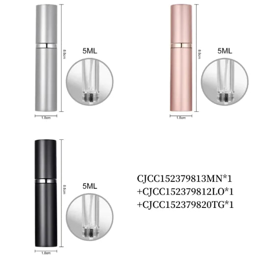 Travel-Size Refillable Perfume Atomizer