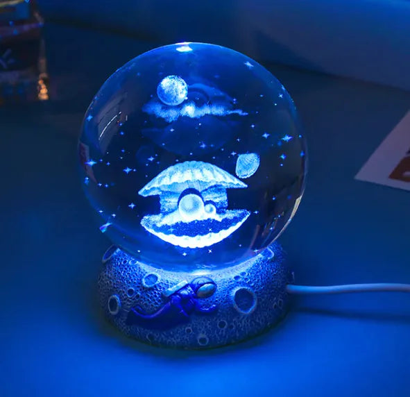 Mystical LED Crystal Ball