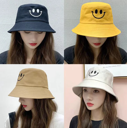 Smiley Reversible Bucket Hat