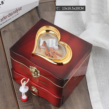 Vintage Music Box with Jewelry Storage