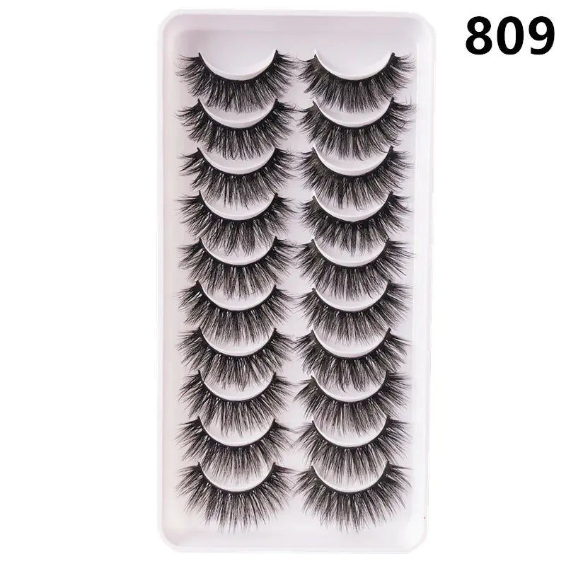 Faux Mink Lash Set – Wispy & Reusable (10 Pairs)