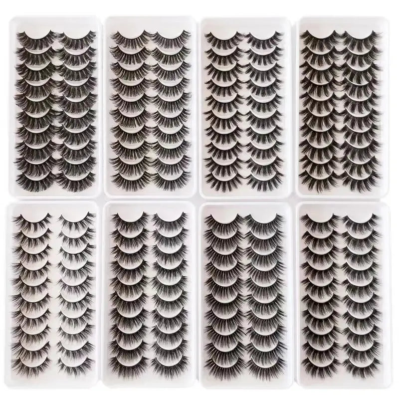 Faux Mink Lash Set – Wispy & Reusable (10 Pairs)
