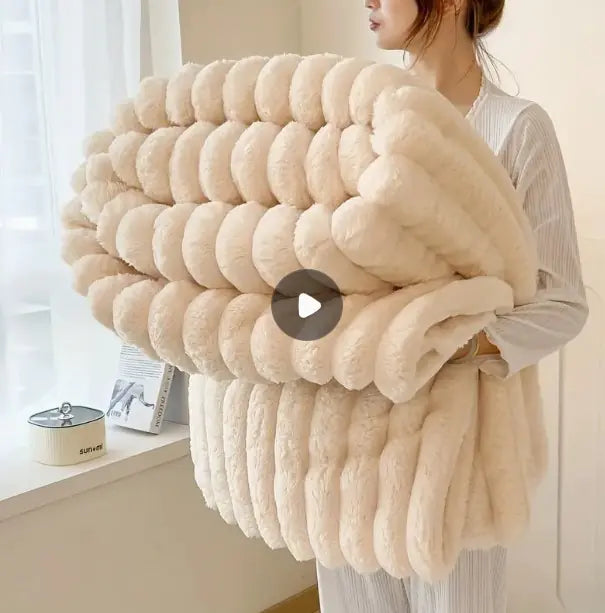 Faux Fur Throw Blanket