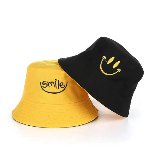 Smiley Reversible Bucket Hat