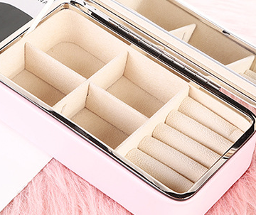 Compact PU Jewelry Organizer – Travel-Ready Storage