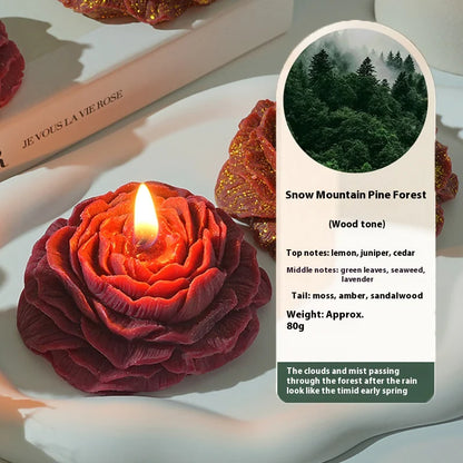 Handmade Peony Rose Candle
