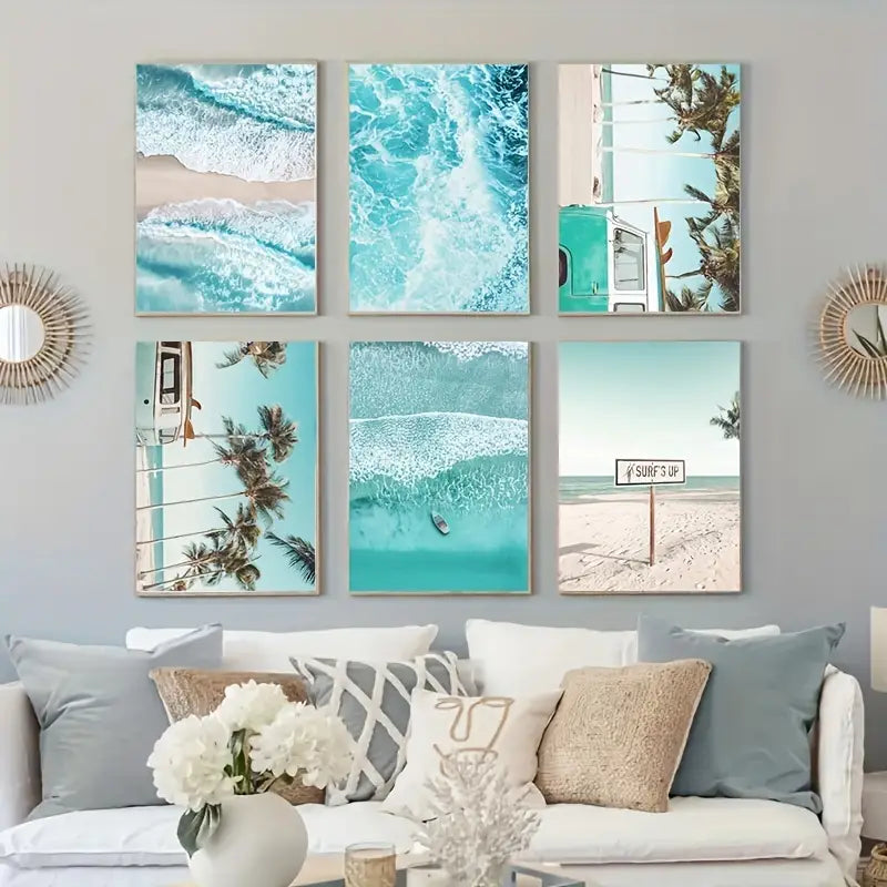 Beach Wall Art Set (6pc)