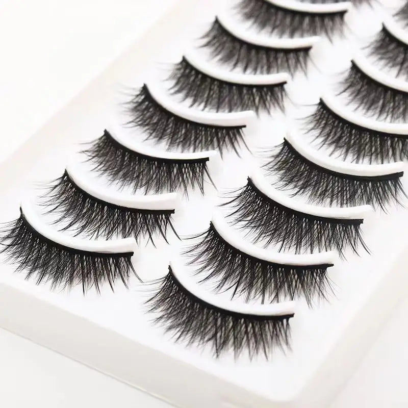 Faux Mink Lash Set – Wispy & Reusable (10 Pairs)