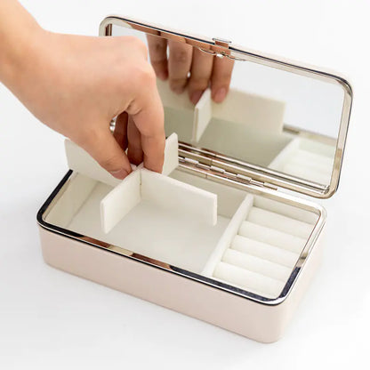 Compact PU Jewelry Organizer – Travel-Ready Storage