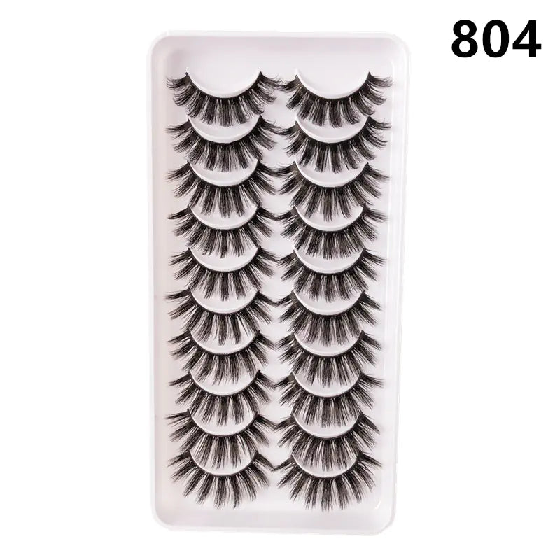 Faux Mink Lash Set – Wispy & Reusable (10 Pairs)